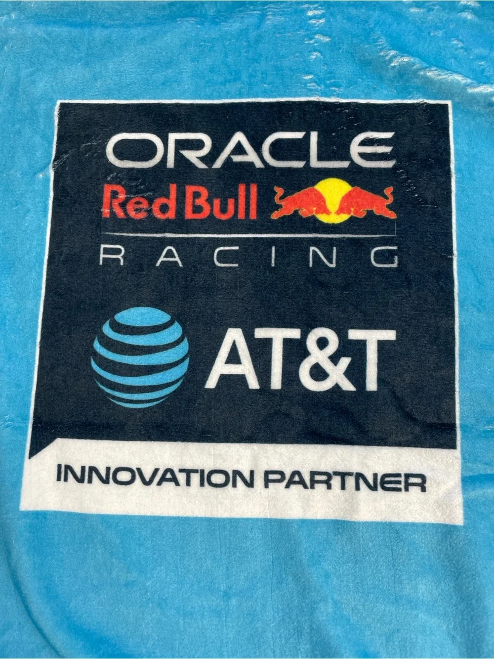 Max Verstappen Oracle Red Bull Racing Fleece Throw Blanket Formula 1 Blue